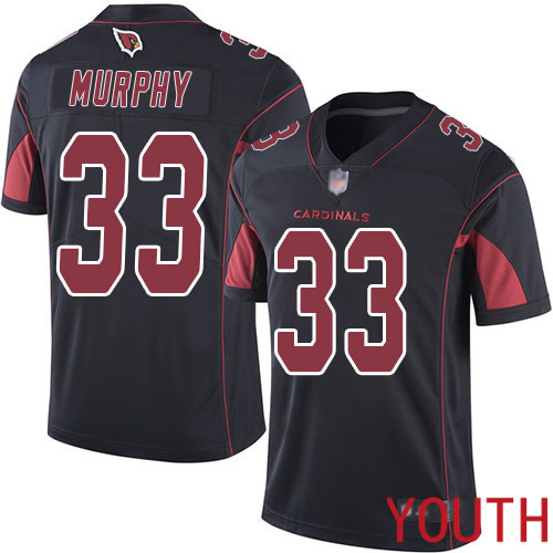Arizona Cardinals Limited Black Youth Byron Murphy Jersey NFL Football #33 Rush Vapor Untouchable
